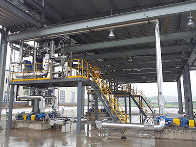 尼加拉瓜拉馬爾油料分配廠項目橇裝裝車帶平臺頂底裝一體橇